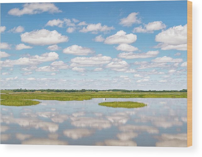 Kansas Wood Print featuring the photograph Reflected Clouds - 02 by Rob Graham
