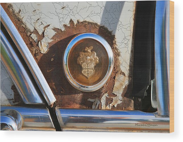 Corrosion Wood Print featuring the photograph Relic in the rust by Micah Offman