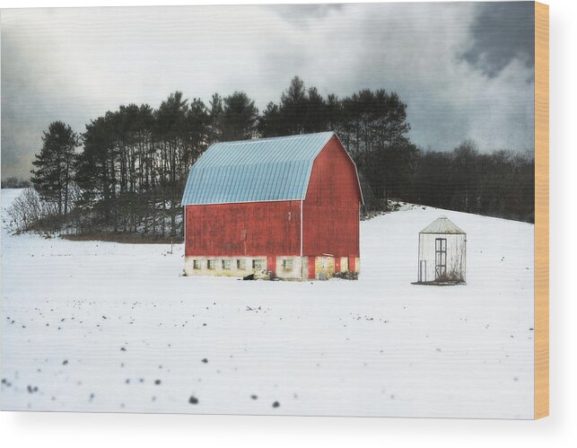 Farmhouse D�cor Wood Print featuring the photograph Rembering the Good Old Days by Julie Hamilton