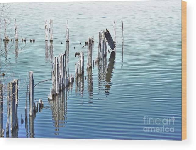 Remnants Wood Print featuring the photograph Remnants 3 by Merle Grenz