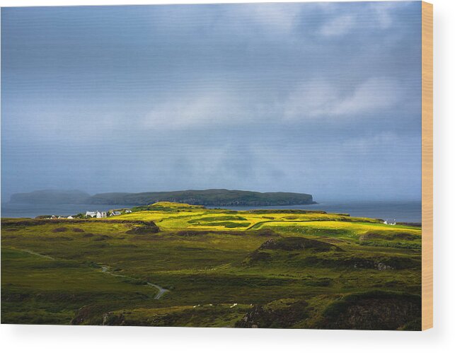 Scotland Wood Print featuring the photograph Remote Village in Scotland by Andreas Berthold