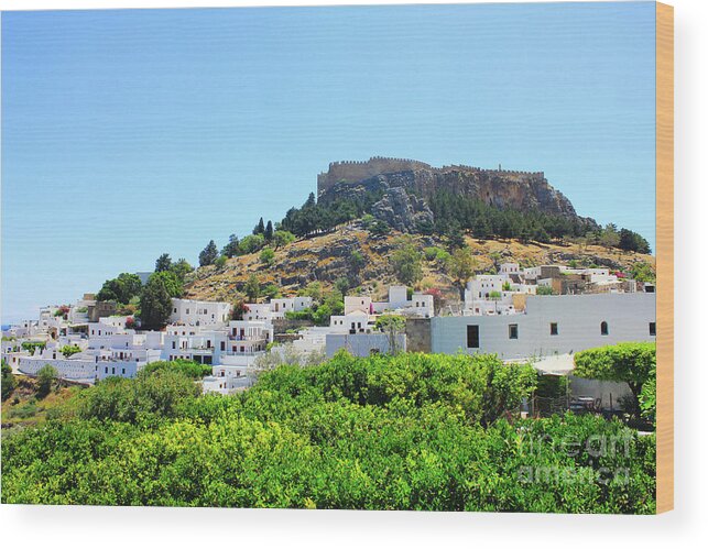 Rhodes Crusader Castle Wood Print featuring the photograph Rhodes Crusader Castle by Donna L Munro