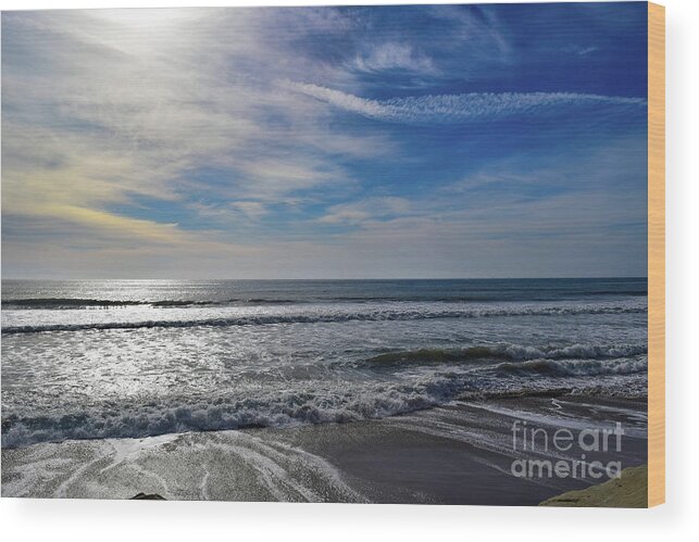 Beach Wood Print featuring the photograph Rincon Afternoon by Jeff Hubbard