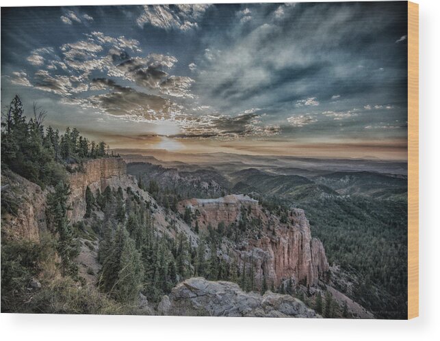 Sunrise Wood Print featuring the photograph Rise by Phil Abrams