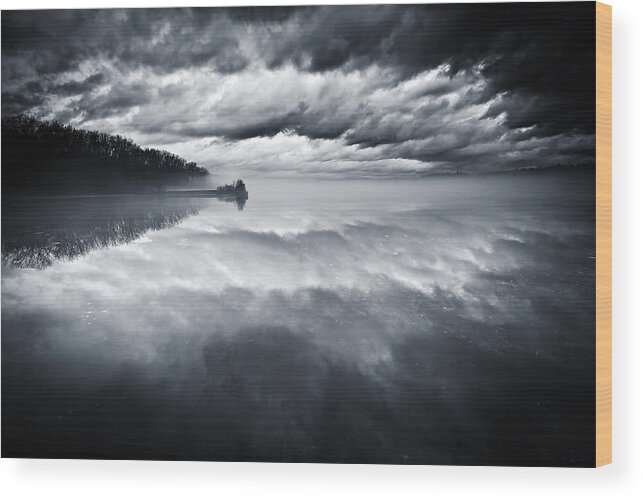 Cloudscape Wood Print featuring the photograph River of Dreams by Neil Shapiro