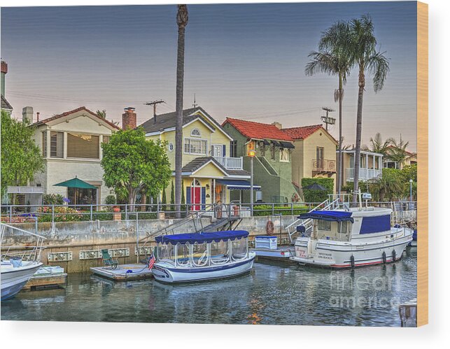 Naples Canals Wood Print featuring the photograph Rivo Alto Canal Boats by David Zanzinger