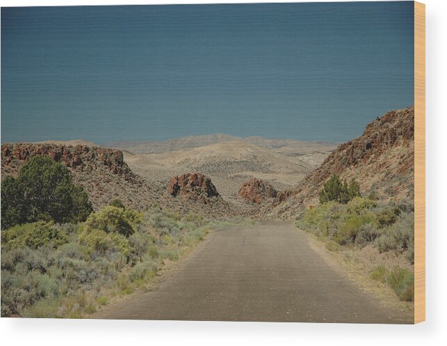 Scenic Wood Print featuring the photograph Roadway to Peace by Lori Mellen-Pagliaro