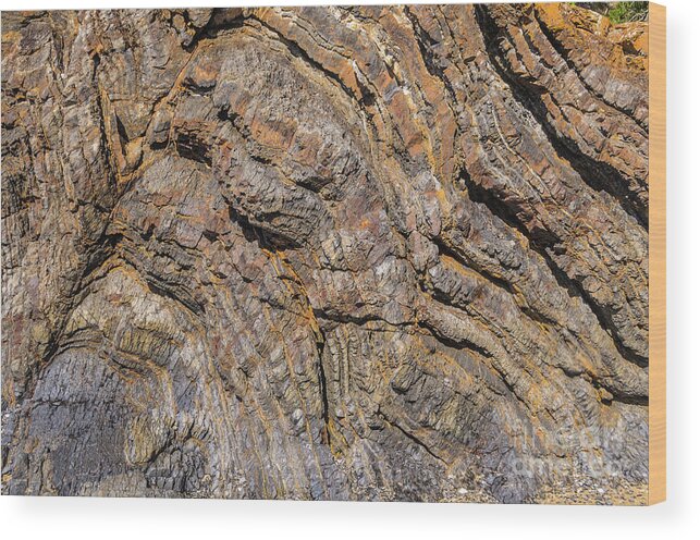 Rock Wood Print featuring the photograph Rock Outcrop BB2 by Werner Padarin