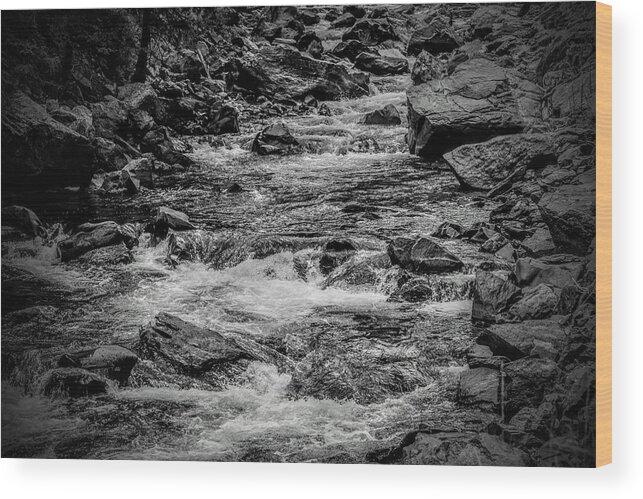 Rocks Wood Print featuring the photograph Rocky by Michael Brungardt