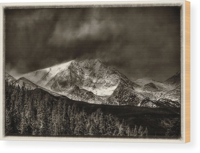 Mountain Wood Print featuring the photograph Rocky Mountain National Park by Lawrence Knutsson