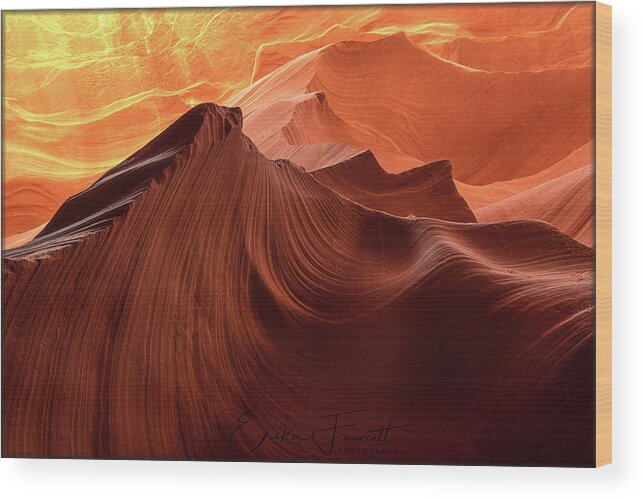 Sandstone Wood Print featuring the photograph Rocky Mountain Sunrise by Erika Fawcett