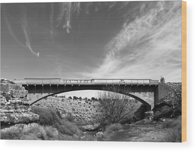 Bridge Wood Print featuring the photograph Route 66 Padre Canyon Bridge by Rick Pisio