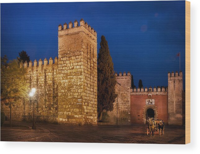 Alcazar Wood Print featuring the photograph Royal Alcazars of Seville by Hernan Bua