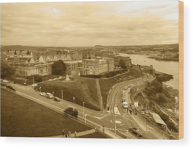 Royal Citadel Wood Print featuring the photograph Royal Citadel Plymouth by Chris Day