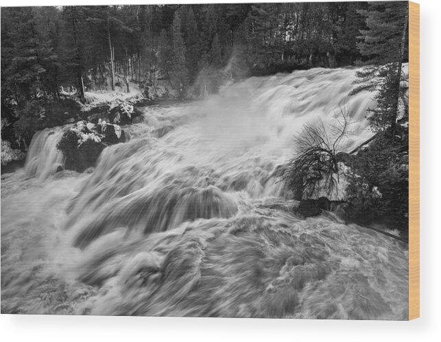 Waterfalls Wood Print featuring the photograph Runoff by Eunice Gibb