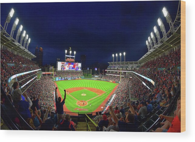 Cleveland Wood Print featuring the photograph Runs Batted In by Clint Buhler