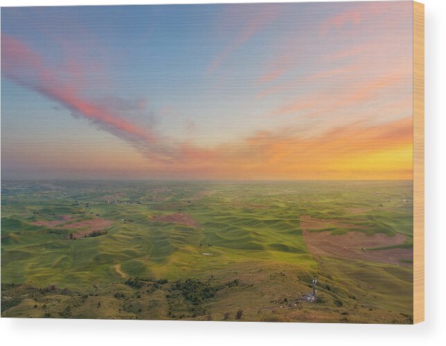 Palouse Wood Print featuring the photograph Rural Setting by Ryan Manuel