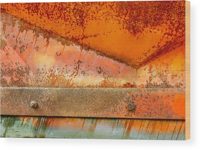 Rust Wood Print featuring the photograph Rust on Rust by Barbara White