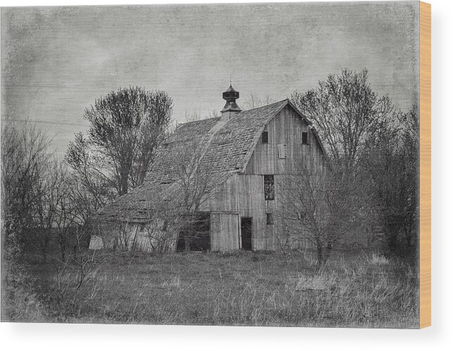 Abandoned Wood Print featuring the mixed media Rustic and Ramshackle by Teresa Wilson
