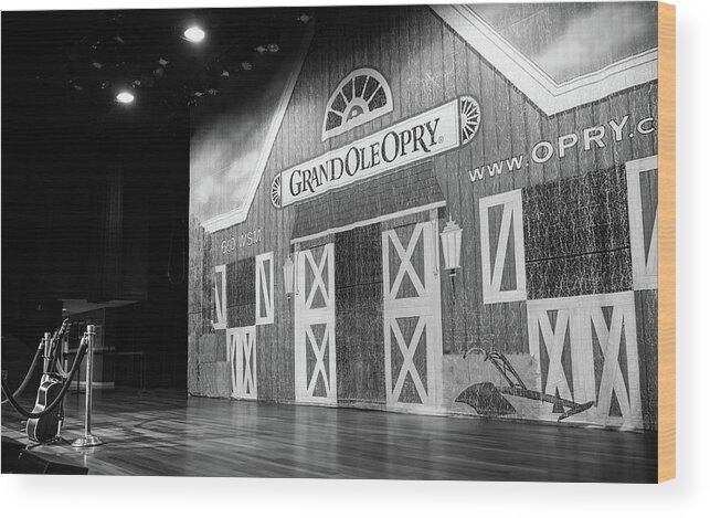 Nashville Wood Print featuring the photograph Ryman Opry Stage by Glenn DiPaola