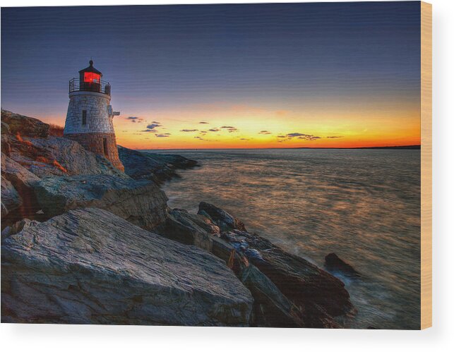 Castle Hill Wood Print featuring the photograph Sailors Delight by Neil Shapiro