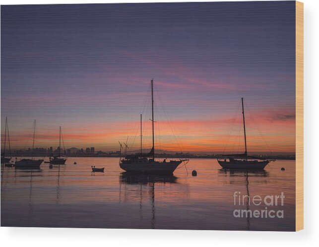 Photography Wood Print featuring the photograph San Diego Sunrise 1 by Daniel Knighton