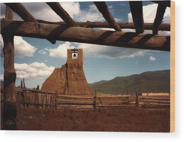 Southwest Wood Print featuring the photograph San Geronimo Church Ruins by Kathleen Stephens