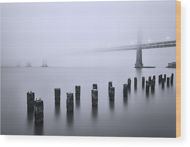 Bay Bridge Wood Print featuring the photograph Sand-Blind by Dominique Dubied
