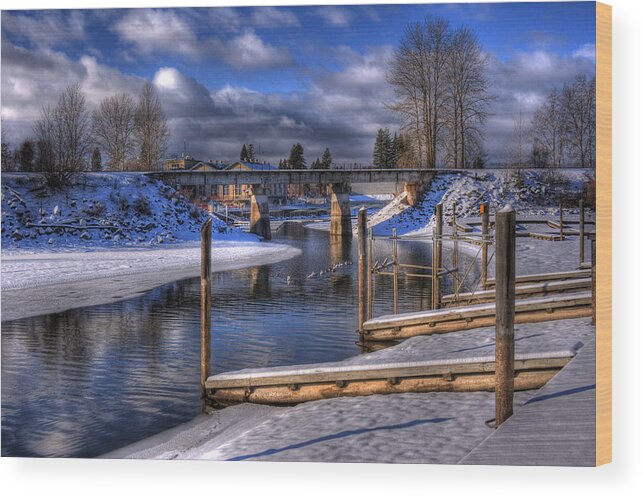 Sandpoint Wood Print featuring the photograph Sand Creek Winter by Lee Santa