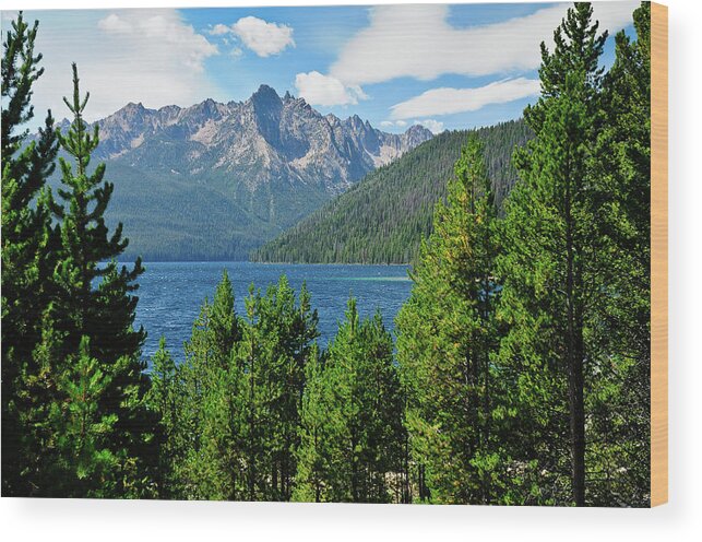 Sawtooth Mountains Wood Print featuring the photograph Sawtooth Serenity II by Greg Norrell