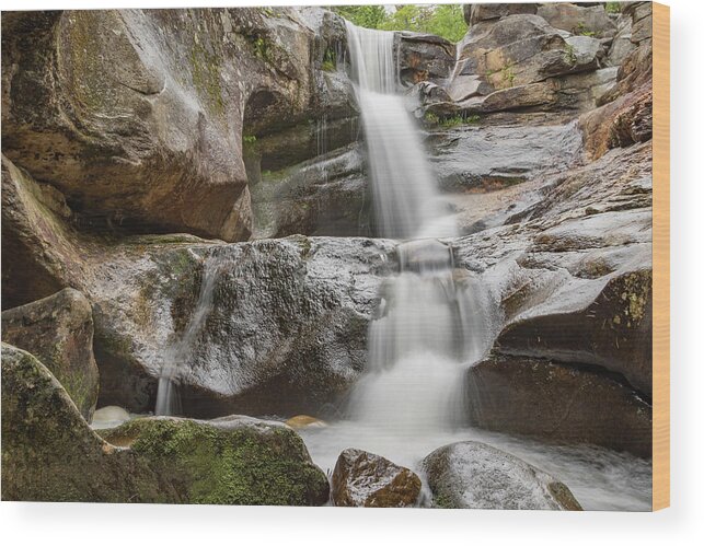 Maine Wood Print featuring the photograph Screw Auger Falls I by Colin Chase