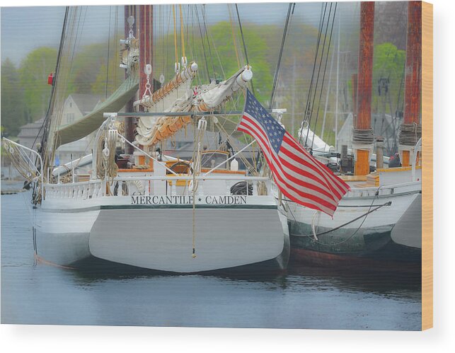 Windjammer Wood Print featuring the photograph Sea Commerce by Jeff Cooper