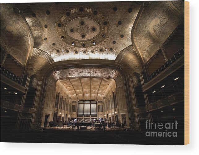 Cleveland Wood Print featuring the photograph Severance Hall by David Bearden