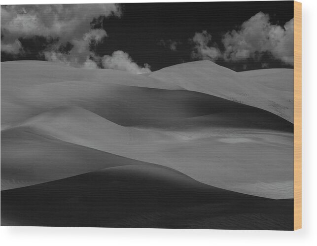 Clouds Wood Print featuring the photograph Shades of Sand by Brian Duram