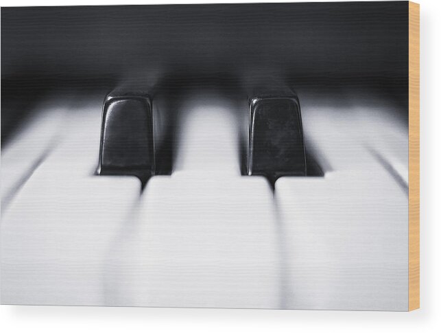Piano Wood Print featuring the photograph Sharp or flat by Scott Norris