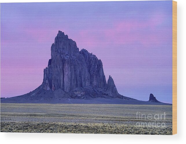 New Mexico Wood Print featuring the photograph Ship Rock New Mexico by Roxie Crouch