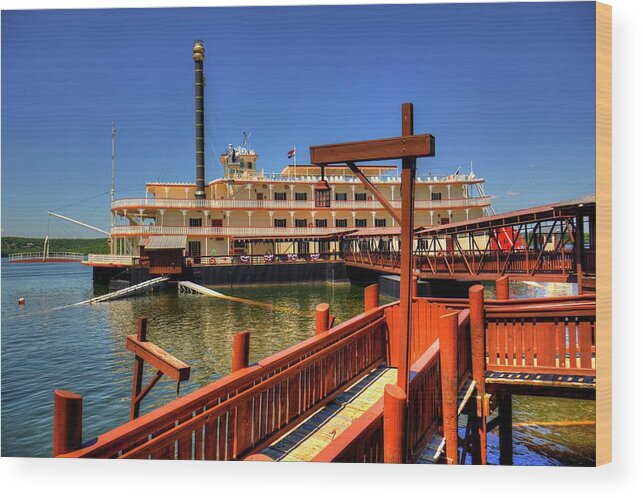 Boat Wood Print featuring the photograph Showboat Branson Belle by Ester McGuire