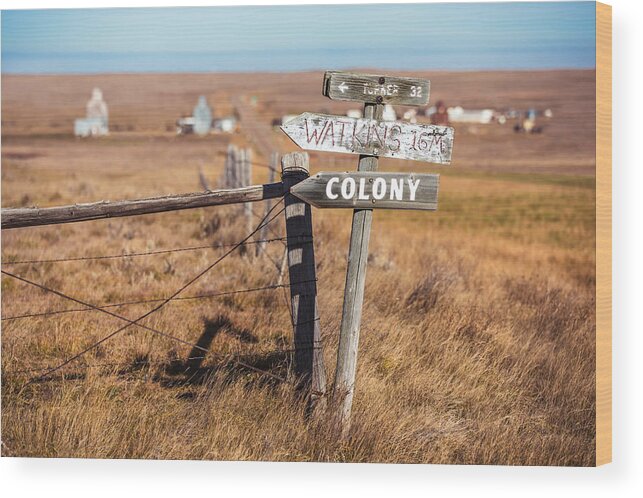 Sign Wood Print featuring the photograph Sign Post by Todd Klassy