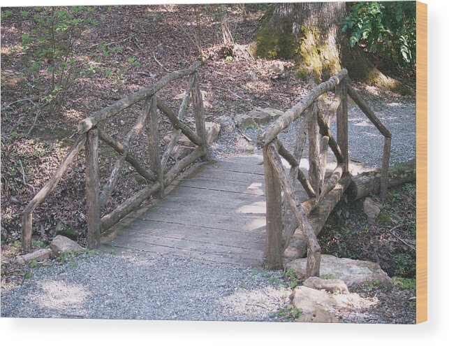 Bridge Wood Print featuring the photograph Simple Bridge by Allen Nice-Webb