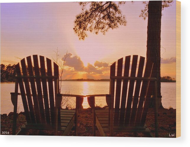 Sit Down And Relax Wood Print featuring the photograph Sit Down And Relax by Lisa Wooten