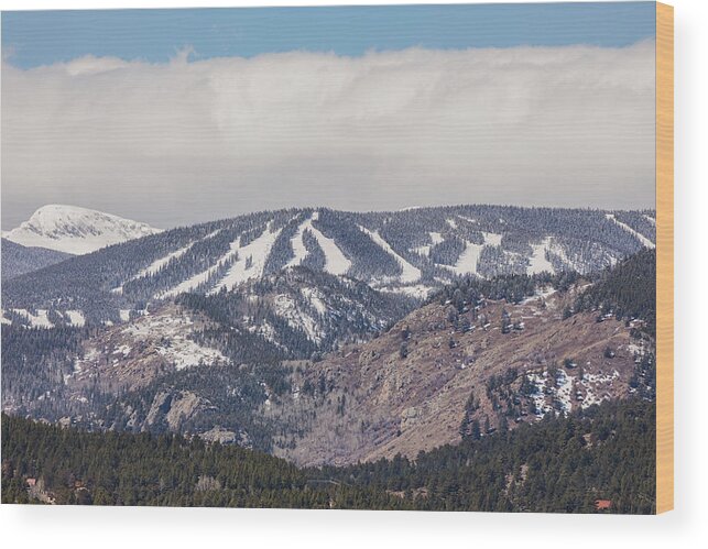 Ski Wood Print featuring the photograph Ski Slope Dreaming by James BO Insogna