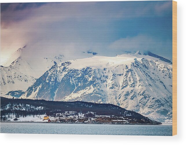 Badderfjorden Wood Print featuring the photograph Skorpa Noklan Island in Badderfjorden by Adam Rainoff
