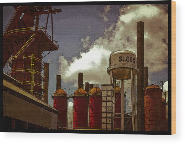 Birmingham Wood Print featuring the photograph Sloss Furnace Poster by Just Birmingham