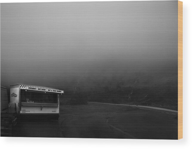 Fog Wood Print featuring the photograph Slow Business by Dorit Fuhg