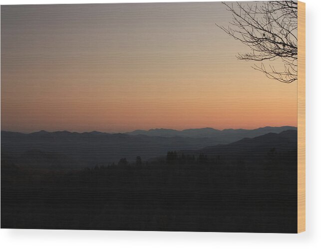 Art Prints Wood Print featuring the photograph Smoky Mountain Sunset by Nunweiler Photography