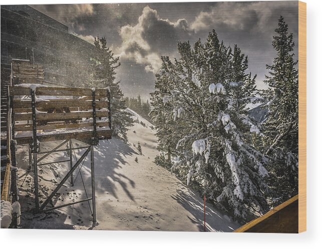  Wood Print featuring the photograph Snow by Bill Howard