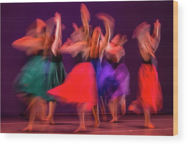 Dance Wood Print featuring the photograph So Free by Frederic A Reinecke