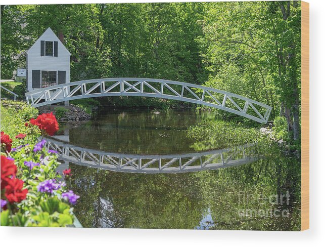 Bridge Wood Print featuring the photograph Somesville Bridge by Cathy Donohoue