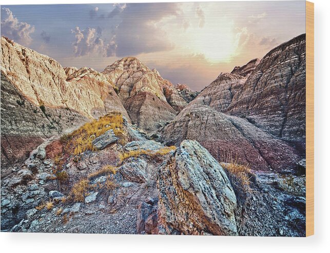 Badlands Wood Print featuring the photograph South Dakota 2 by Bonfire Photography