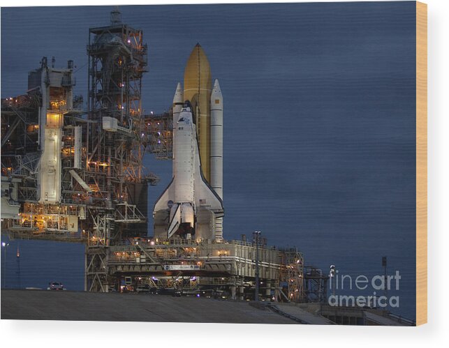 Nasa Wood Print featuring the photograph Space Shuttle Discovery by NASA/Amanda Diller